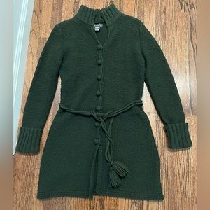 Banana Republic green long cardigan